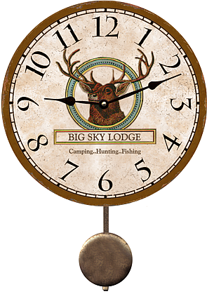 lodge wall clock