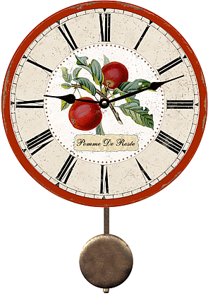 french_apples_country_wall_clock